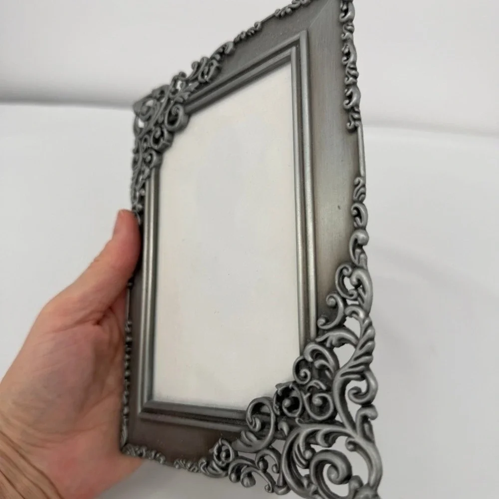Malden Picture Frame Filigree Pewter Finish Victorian Scroll Ornate Elegant